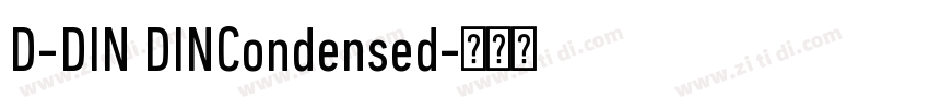 D-DIN DINCondensed字体转换